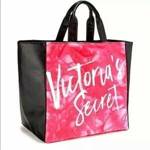 Victoria's Secret Bag Pink TIE DYED Tote Large Beach Travel Bag Carryall NWT